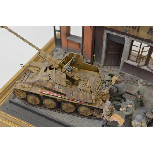 1305 - Highly detailed and very well constructed 1/35 scale plastic model WWII diorama depicting German Arm... 