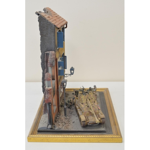 1305 - Highly detailed and very well constructed 1/35 scale plastic model WWII diorama depicting German Arm... 