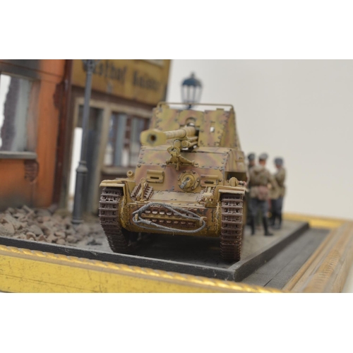 1305 - Highly detailed and very well constructed 1/35 scale plastic model WWII diorama depicting German Arm... 