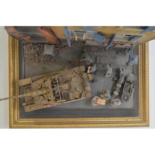 1305 - Highly detailed and very well constructed 1/35 scale plastic model WWII diorama depicting German Arm... 