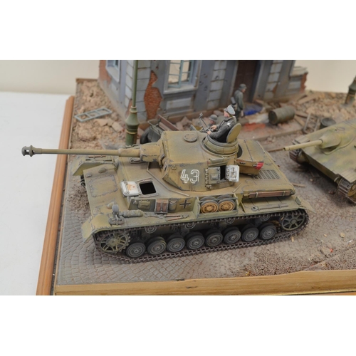 1306 - Highly detailed and very well constructed 1/35 scale plastic model WWII diorama depicting German Arm... 