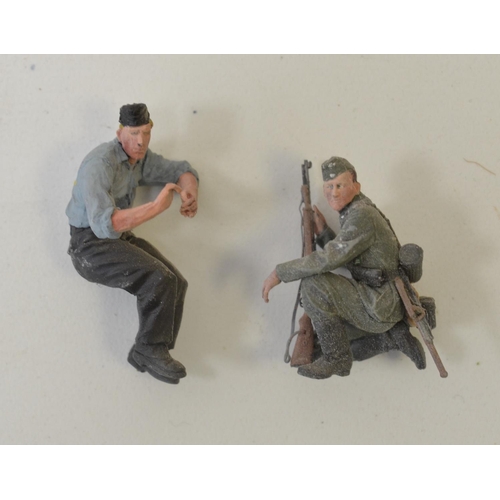 1306 - Highly detailed and very well constructed 1/35 scale plastic model WWII diorama depicting German Arm... 