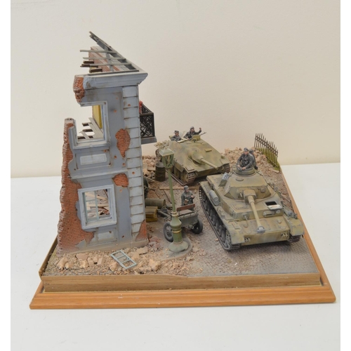 1306 - Highly detailed and very well constructed 1/35 scale plastic model WWII diorama depicting German Arm... 