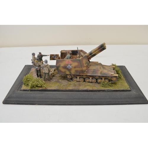 1311 - Three highly detailed and very well constructed 1/35 scale plastic model WWII German Army dioramas i... 