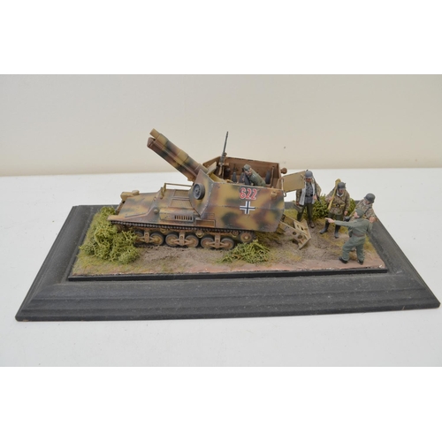 1311 - Three highly detailed and very well constructed 1/35 scale plastic model WWII German Army dioramas i... 