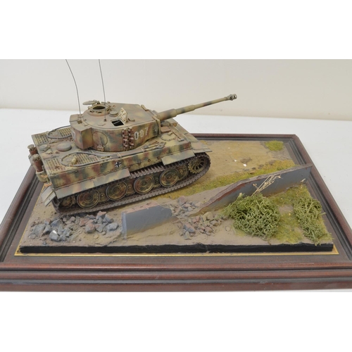 1312 - Two highly detailed and very well constructed 1/35 scale plastic model WWII dioramas depicting Germa... 