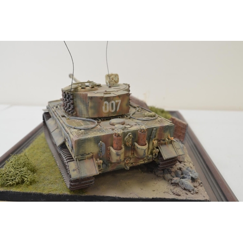 1312 - Two highly detailed and very well constructed 1/35 scale plastic model WWII dioramas depicting Germa... 