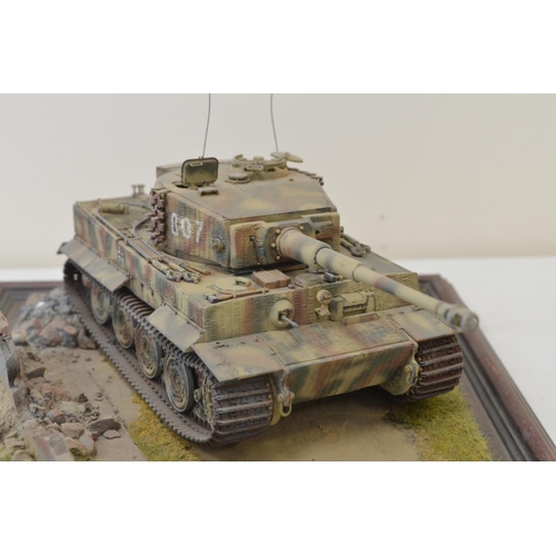 1312 - Two highly detailed and very well constructed 1/35 scale plastic model WWII dioramas depicting Germa... 