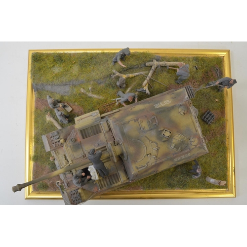 1312 - Two highly detailed and very well constructed 1/35 scale plastic model WWII dioramas depicting Germa... 