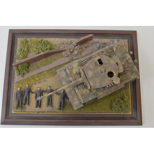 1312 - Two highly detailed and very well constructed 1/35 scale plastic model WWII dioramas depicting Germa... 