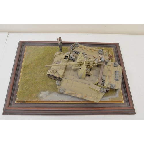 1314 - Three highly detailed and very well constructed 1/35 scale plastic model WWII German Army dioramas, ... 