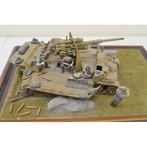 1314 - Three highly detailed and very well constructed 1/35 scale plastic model WWII German Army dioramas, ... 