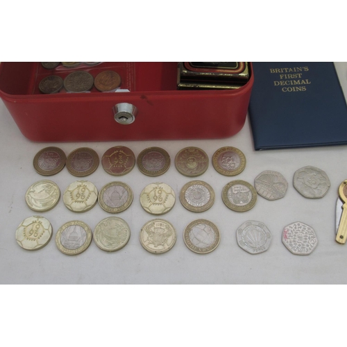 785 - Mixed collection of GB & International coins to inc.  commemorative 50ps (4), commemorative 2 (17), ... 