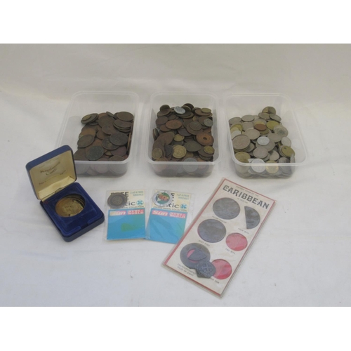 789 - Collection of c19th/20th International coins from Egypt, Russia, British East Africa, various Chines... 