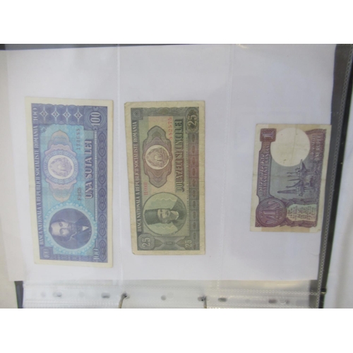 817 - Folder cont. a mixed collection of c20th Russian, Romanian, Indonesian and other banknotes (167)