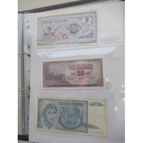 817 - Folder cont. a mixed collection of c20th Russian, Romanian, Indonesian and other banknotes (167)