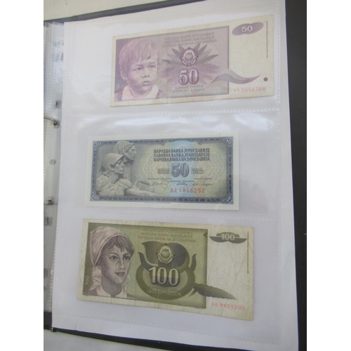 817 - Folder cont. a mixed collection of c20th Russian, Romanian, Indonesian and other banknotes (167)