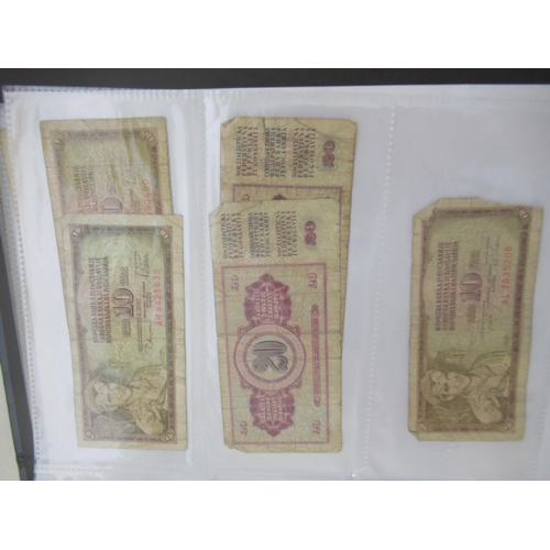 817 - Folder cont. a mixed collection of c20th Russian, Romanian, Indonesian and other banknotes (167)