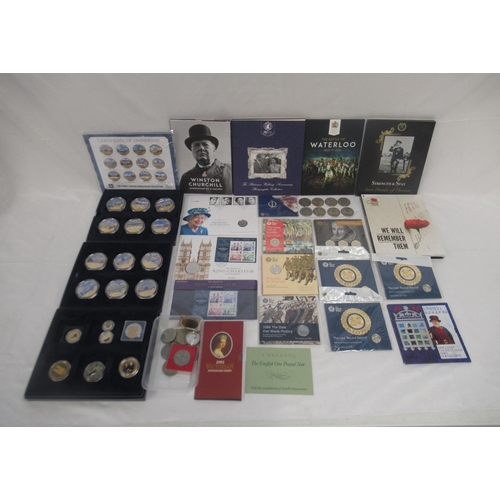 792 - Large collection of circulated, cupro-nickle and BUNC coins to inc. 9 £5 coins, 5 commemorative £2 c... 