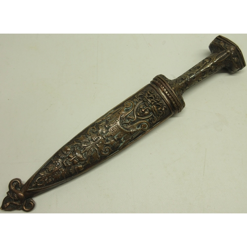 218 - Victorian copy of a German Holbein dagger, 7