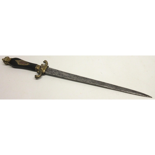 220 - French Napoleonic era naval officers dirk, 12 1/4