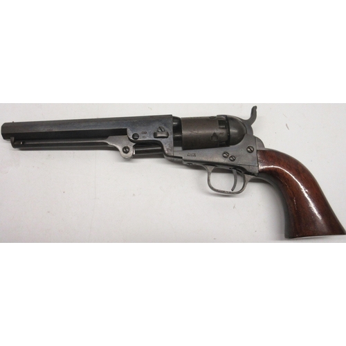 119 - Cased .31 London model percussion Colt 1849 pocket revolver, 6