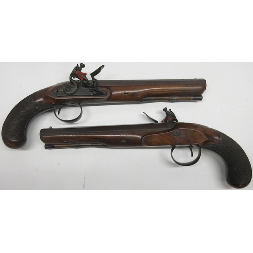 62 - A Cased Pair Of 20-Bore Flintlock Duelling Pistols by Henry Nock, London, Circa 1800, 9