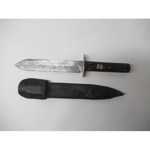 196 - Victorian English Bowie knife, 6.5