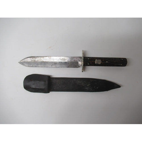 196 - Victorian English Bowie knife, 6.5