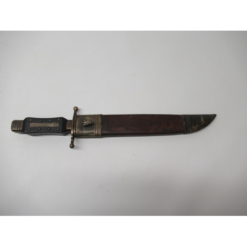 197 - Victorian style Bowie knife with 10 3/4