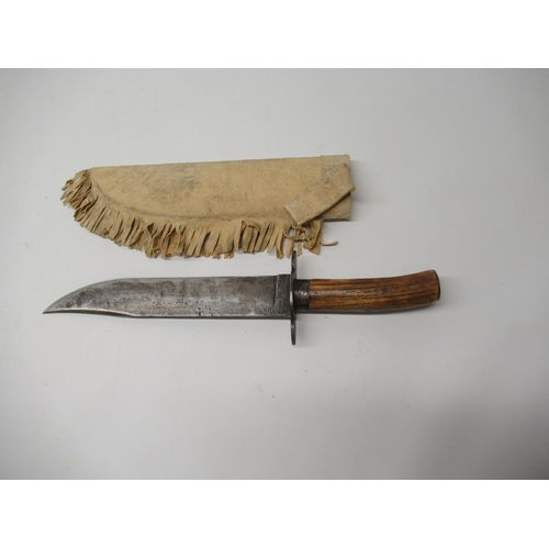 198 - 19th century Bowie knife, 9 3/4