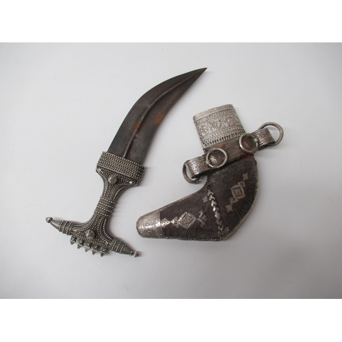 208 - Middle Eastern Jambya dagger, 8