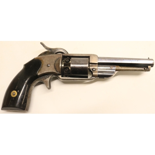 126 - A Very Rare C.R. Alsop .31 Percussion Pocket Model Six-Shot Revolver, 4