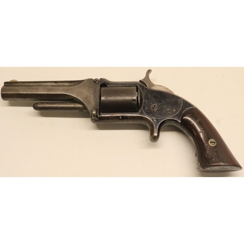 137 - Smith & Wesson .32 rimfire `tip-up' revolver, 3.5