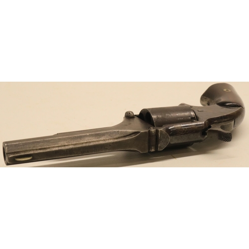 137 - Smith & Wesson .32 rimfire `tip-up' revolver, 3.5