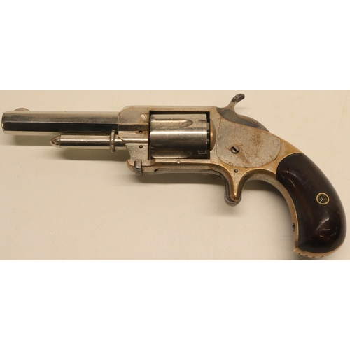 138 - Whitney .32 rimfire revolver, 3 1/4