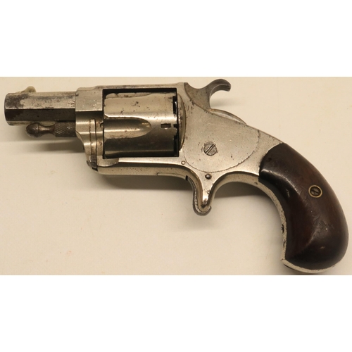 141 - Hopkins & Allen XL No 5 safety lock .41 rimfire revolver, 2