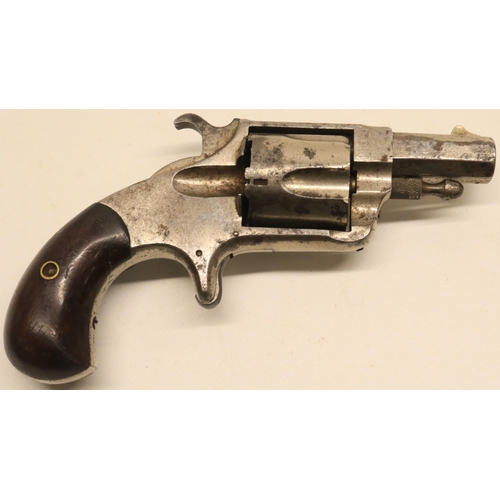 141 - Hopkins & Allen XL No 5 safety lock .41 rimfire revolver, 2