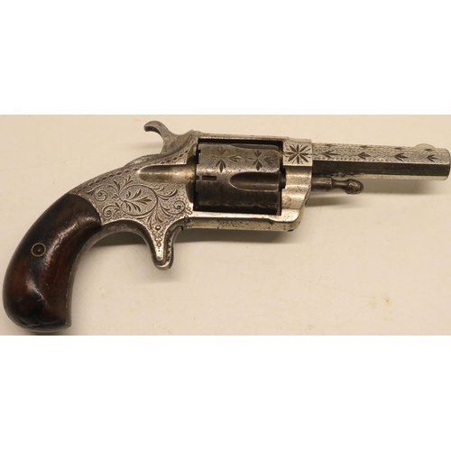 143 - Hopkins & Allen XL No 3 .32 rimfire revolver, 2 3/4