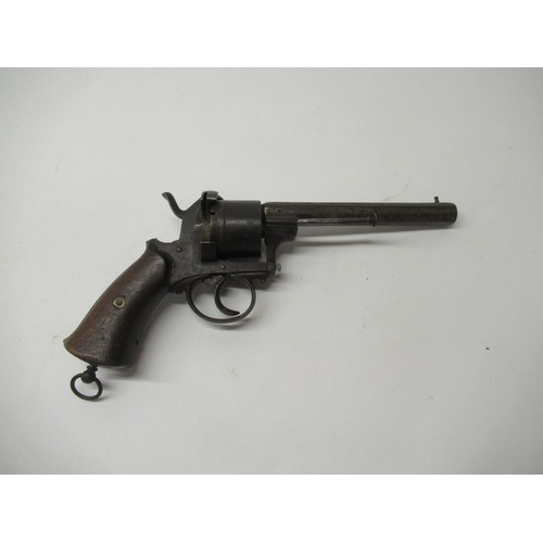 7 - Belgium six shot pinfire revolver, 6