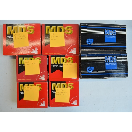 1337 - Eight boxed model aircraft engines from MDS (Russian made) to include a model 61, 2x model 10's, 1x ... 