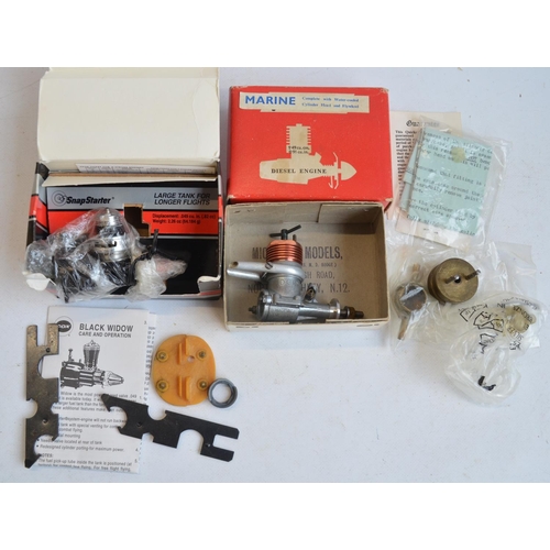 1341 - Collection of model aero engines and accessories, various manufacturers and models to include 3x Nor... 