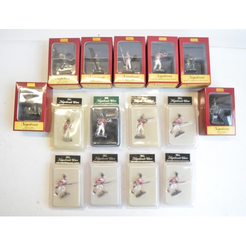 1349 - Fifteen boxed 1/32/54mm scale painted metal Napoleonic War figures from W Britain's, all British Arm... 