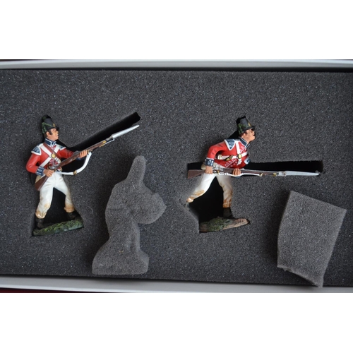 1352 - Six boxed 1/32 scale/54mm painted metal Napoleonic War figure sets from W Britain's, all British Col... 