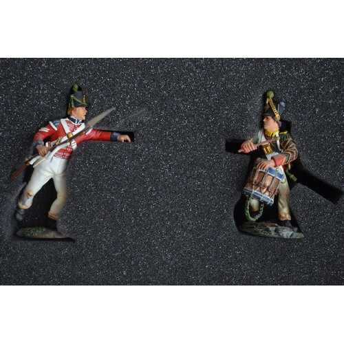 1352 - Six boxed 1/32 scale/54mm painted metal Napoleonic War figure sets from W Britain's, all British Col... 