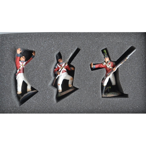 1353 - Three boxed 1/32 scale/54mm painted metal Napoleonic War figure sets from W Britain's to include 360... 