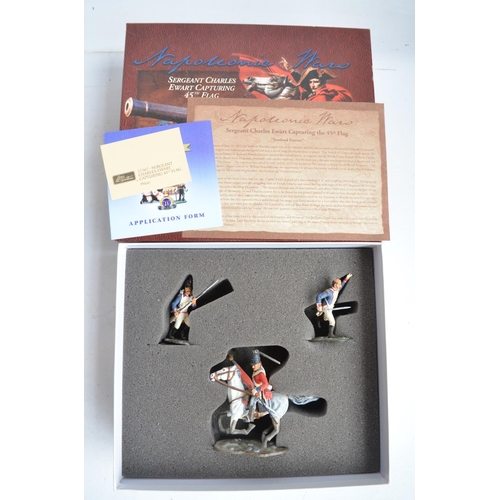 1354 - Six boxed 1/32 scale/54mm painted metal Napoleonic War figure sets from W Britain's to include 41160... 