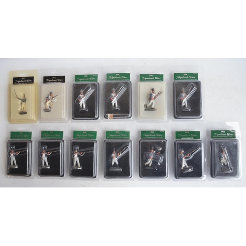 1355 - Thirteen boxed 1/32 scale/54mm painted metal Napoleonic War single figure sets from W Britain's, all... 