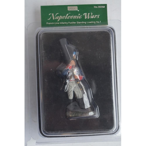 1355 - Thirteen boxed 1/32 scale/54mm painted metal Napoleonic War single figure sets from W Britain's, all... 