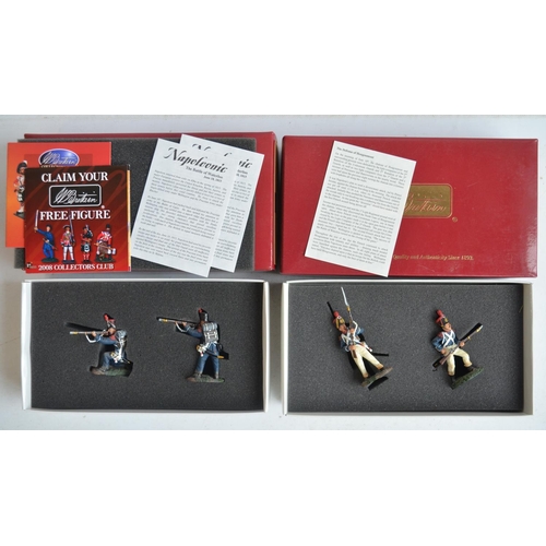 1356 - Six boxed 1/32 scale/54mm painted metal Napoleonic War figure sets from W Britain's, mostly French L... 